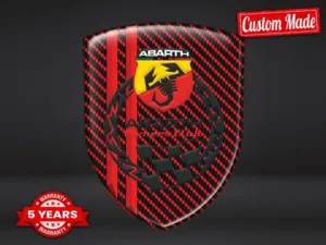 Fiat Abarth Bumper Sticker Printing Sports Premium High Quality